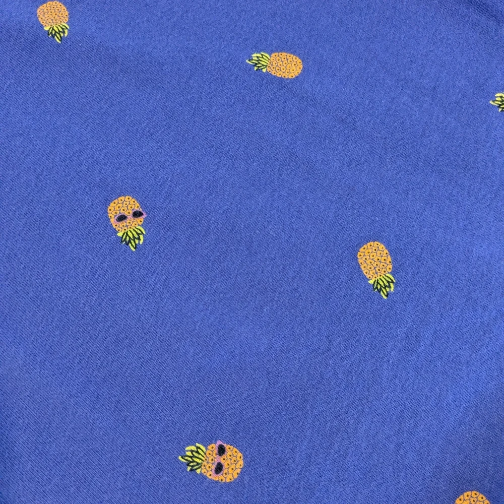 Old Navy Blue Knit Pineapple 🍍 Print Dress Snall 6/7